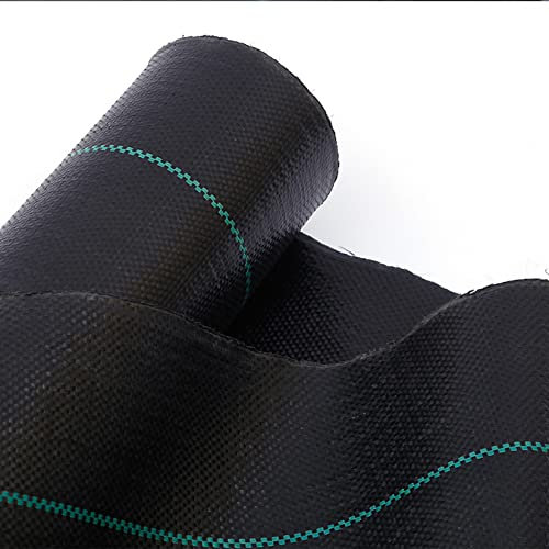 142g/㎡ Tessuto di Paesaggio Barriera Erbacce per I Giardini All'Aperto, Tessuto Resistente del Blocco Erbacce, Tessuto di Paesaggio del Giardino, Tessuto di Controllo ContrôLe,Nero,3x300ft/0.91x91m