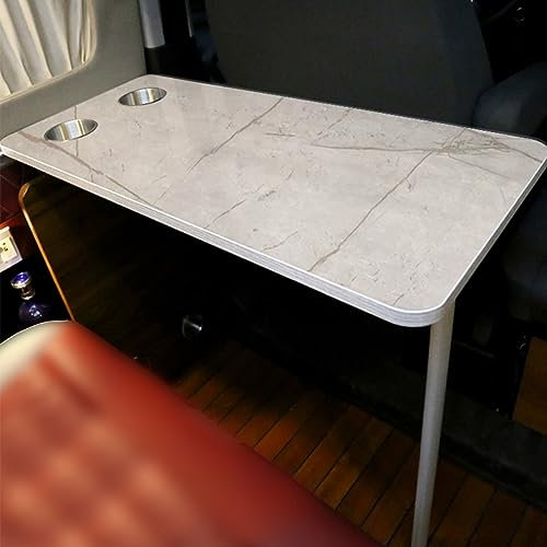 Wohnmobil Wandklapptisch, Klapptisch Wand, Esstisch, Hochtisch, for Wohnmobil, HeimbüRo, Schlafzimmer Oder KüChe (Color : Marble White, Size : 39x79cm/15x31in)