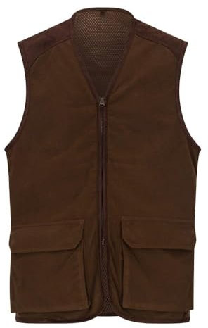 WALKER AND HAWKES - Herren Stambridge Jagdweste - Brown - 3XL