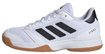 adidas Unisex Kinder Ligra 8 Kids Indoor Shoes, Cloud White/Core Black/Cloud White, 38 EU