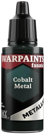 The Army Painter, Warpaints Fanatic Metallics Cobalt Metal Single Acrylics, Miniature Hobby Painting, Quality Paint for Miniature Wargaming