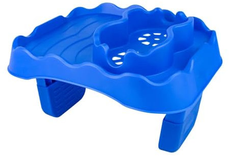 Vomeko Hot Tub Table Tray, Adjustable Hot Tub Table Tray,with 2 Cup Holders, Keep Snacks-Drinks Handy and Dry Only Fits Inflatable Spa/Pool/Bathtub Hot Tub Accessories(blue)