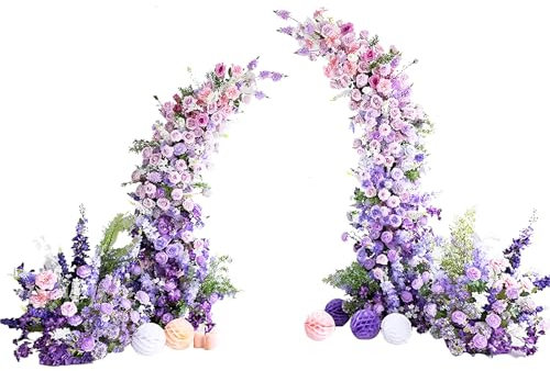 LLZJDDPLY Hochzeitsbogen kit Hintergrundständer Stand for Geburtstagsparty Braut Babyparty Zeremonie Dekoration, Ballon Bogen Rahmen Hintergrund Stand for Hochzeit Rosenbogen (1.9m/2.2m)