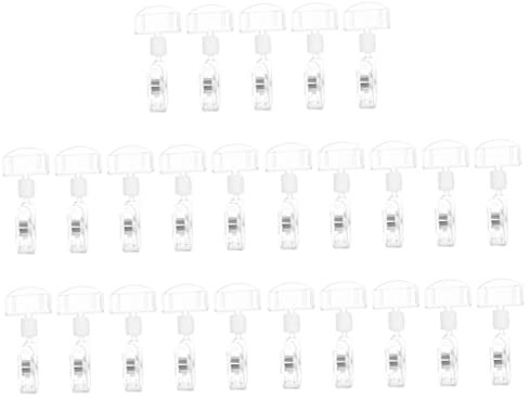 BCOATH 25stücke Schilderhalter-clip Für Waren Preisschild-clip Clips Für Preisschilder Im Einzelhandel Schilderhalter Für Preisetiketten Vielseitig Einsetzbar Für Displays Und Ausstellung