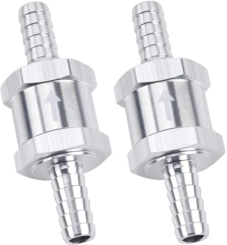 Eyech Lot de 2 clapets anti-retour de carburant de 10 mm – Clapet anti-retour unidirectionnel pour carburant, huile, essence, diesel et systèmes d'eau