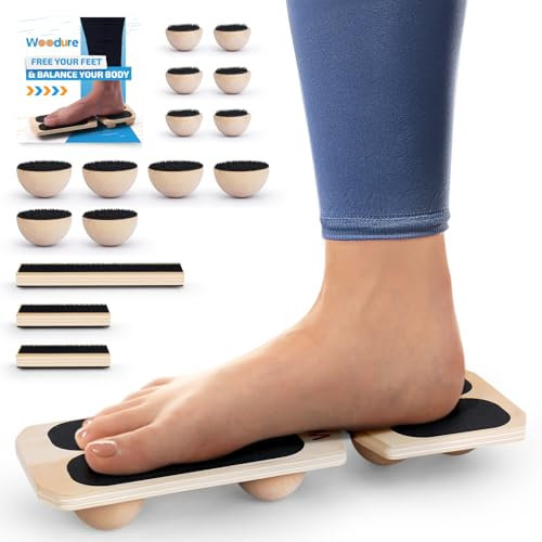 Woodure pedalo fußtrainer|Fußstärker-Trainer für verstauchte Knöchel|Balance Board|Physikalische Prävention von Gelenkschmerzen（verbesserte Version）