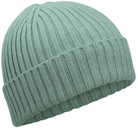 Beechfield - Organic Cotton Kids Beanie - Dusty Green - One Size