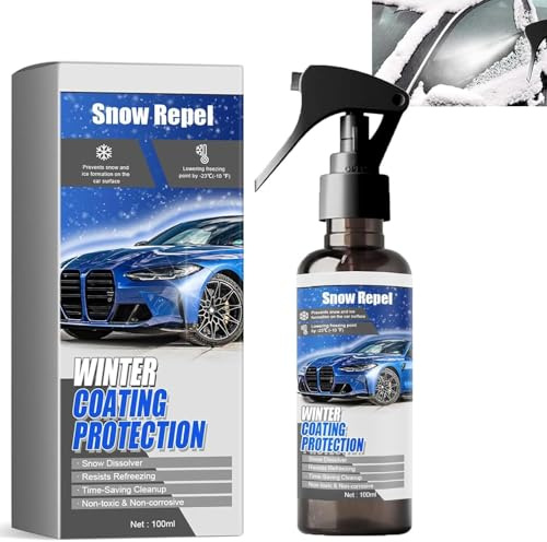 ALCOGOALL Car Windshield Snow Melting Coating Spray, Deicer Spray for Car Windshield, Windshield De-Icer Spray, Snow and Ice Repellant Coating Spray, De - Icer for Car Windshield Defroster (1PC)