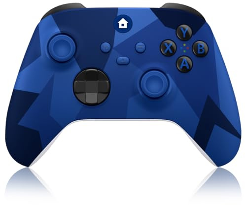 SWCTIM Xbox Controller Wireless Compatible with Xbox One S/X/Xbox Series S/X,Windows PC,Xbox One Controller with 3.5mm Audio Jack,with 2.4GHz Wireless Adapter,Camo Blue