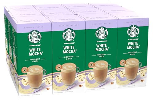 STARBUCKS White Mocha Premium Mix Instant Coffee 12 x 5 (60 Sachets)