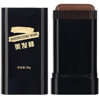 Safe and Convenient Comb Hair Dye, 2 in 1 Instant Black Hair Colour Stick, Root Touch-Up Brush, Gray Hair Concealer for Gray Hair Coverage, Portable Hair Concealer for Women & Men (coffee)