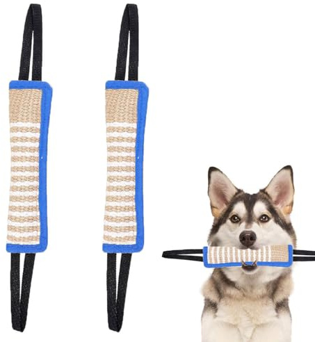 YULIAO Giocattolo Del Cane Morso Di Salsiccia, Manicotto Per Cani Giocattolo, Allenamento Tiro Alla Fune, Disegno Del Bordo Blu, Intenso Gioco Interattivo, Usato Per Addestramento Del Cane