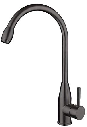 Vernice da Forno Rubinetto da Cucina Nero Rubinetto lavello lavabo in Acciaio Inox per lavastoviglie