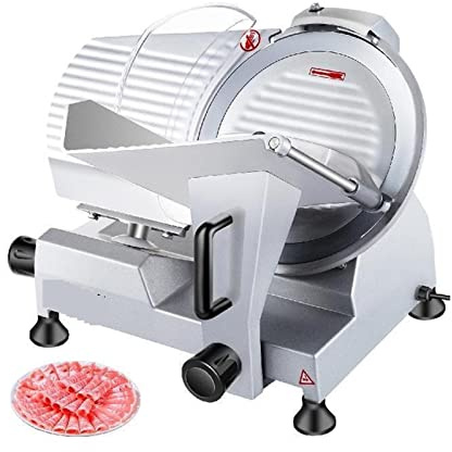 Cortadora eléctrica de alimentos con hoja 10 pulgadas, cortadora carne, máquina for Deli comercial, queso, cordero, Turquía Resistente a la Corrosión