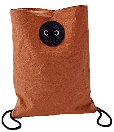 noTrash2003 stylischer Rucksack Backpack Josh Papier-Tasche Vintage (Rost)