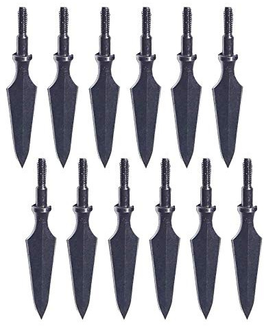 AMEYXGS 6pcs Bogenschießen Jagdspitzen 100/120/150/200 Grain Metall pfeilspitzen Traditionelle Pfeilspitzen für Armbrust Compound und Recurve Bogen Shooting Jagd im Freien