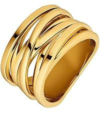 Heideman Ring Damen Serpi Edelstahl poliert | Zeitloses Accessoire zum Kombinieren im Alltag oder Büro - eine schöne Geschenkidee für die beste Freundin oder Mama