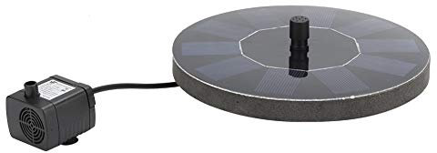 5V 1.6W Solar Fountain Pump,Solar Fountain for Standing Floating Water Fountain Powered Fountain Pump for Bird Bath Garden Pond Pool Outdoor(B)