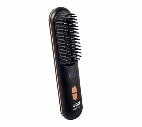 Wad Professional Beauty - Cepillo Alisador Antiencrespamiento – Alisado Rápido Sin Daño – Control De Temperatura Y Acabado Suave