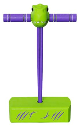 Homyl Pogo Stick Kinder Hüpfspielzeug Balanceboard TPE Material Anti Rutsch Griff für Drinnen Draußen Fitness Familienspiel, Grün