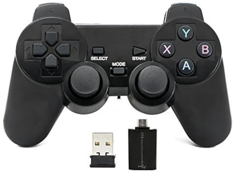 QUMOX Contrôleur de Jeu Manette sans Fil Gamepad Joystick pour PC Android