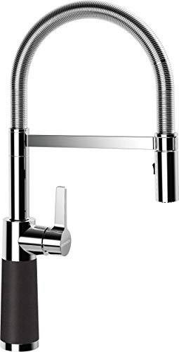 SCHOCK Küchenarmatur SC-550 Onyx – Hochdruck Armatur CRISTALITE mit Festauslauf und Standard Norm-Anschlüssen