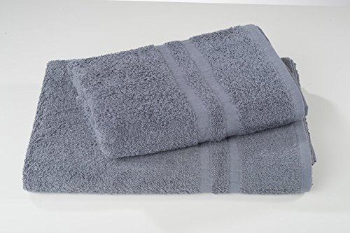 AKOR Frottierserie Colori, 100% Baumwolle, Kochfest (anthrazit, 50 x 100 cm)