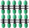 10 Stück T-Stück mit Widerhaken 1/2 Zoll bis 4 -Wege 1/4 Zoll Bewässerungsrohr Anti-Drop-Qualitätsfitting (Passt 13 mm ID / 4 mm ID)