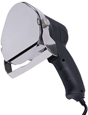 80W Dönermesser Elektrisch Gyrosmesser Dönerschneider Kebabschneider Grillschneider Dönerschneider Döner Kebab Kebabmesser Messerschneider mit Einstellbare Schnittstärke 1-8 mm