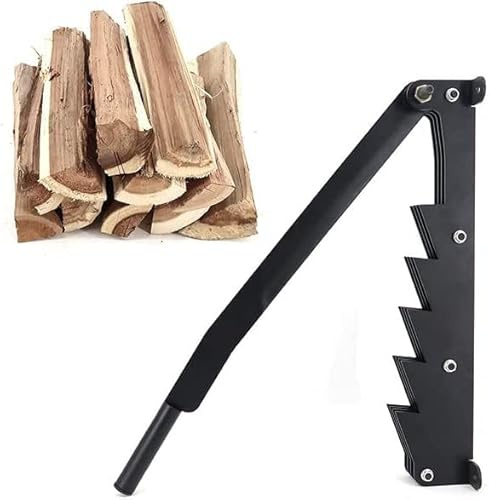 Kcolic Hand Wood Splitter for Splitting Kindles Wall Mounted Log Splitter Firewood Splits Black A