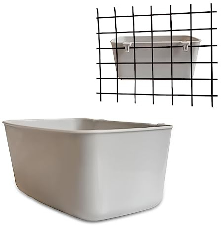 AMZSYLV 12 Pack Feeder Waterer Chicken 21 oz Food Water Cage Cups Rabbit Puppy Cat Hanging Feeding Dish Coop Bowl Watering Container Treats Drinker for Pigeon Bird Bath Basin Hamster Bed