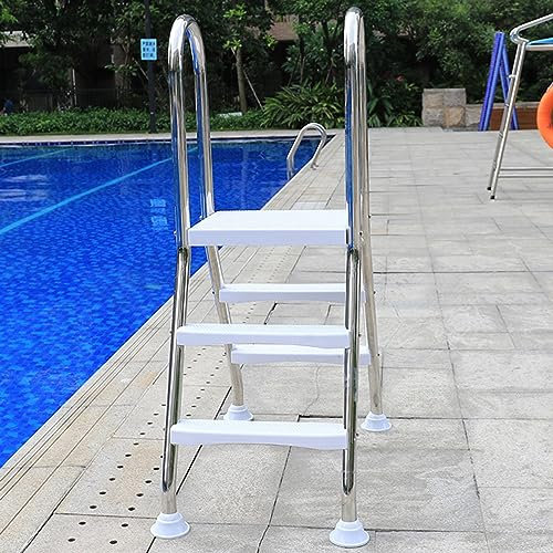 BOTOWI Swimming Pool Ladder, 304 Stainless Steel Ladder for Above Ground Pool, 33/43/52 Inch, Heavy Duty, Non-Slip Ladder,Max Load Capacity 500 Lb Ladders,2 Step Ladder