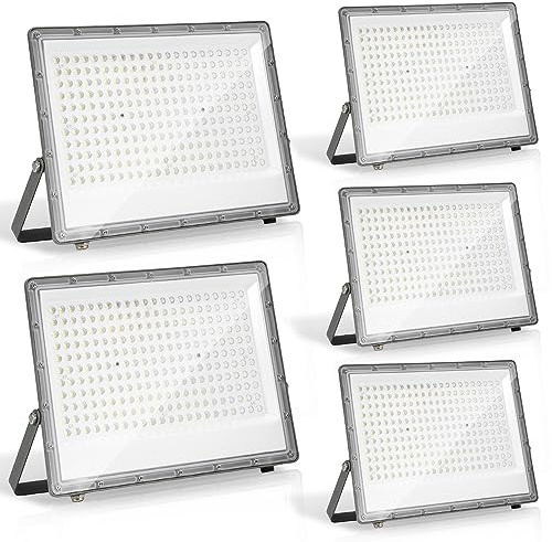 Yakimz 200W LED Scheinwerfer, Led Strahler Außen, LED Außenstrahler IP66 Wasserdicht Außenbeleuchtung Flutlicht, 19800LM Superhell 6000K Kaltweiß Aussenstrahler für Baumlicht Rasenlampe(kein Stecker)