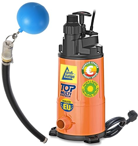 550W Tauchdruckpumpe Zisternpumpe 4,2bar Druckpumpe Regenwasserpumpe | inkl. Ansaugset, Fördermenge bis 4.800L/h, 230V