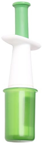 SLEEKEE Tagliabatuva, tagliafrutta e fragole, multifunzione portatile, può essere utilizzato in cucina, in plastica con acciaio inossidabile, verde