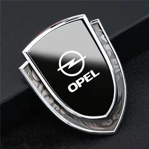 Coche Insignia Pegatina, para Opel Astra H G J Insignia Mokka Zafira Corsa Vectr Opc Autoadhesivo Letras Pegatina,Metál Logotipo Insignia Frontal Coche,Guardabarros Accesorios para carrocería