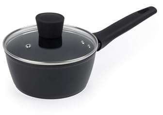 Russell Hobbs RH03258EU7 Verde Thermocollar 16 cm Casserole avec Couvercle - Revêtement Antiadhésif en Céramique, sans Pfas, Aluminium Recyclé, Pot de Cuisson à Induction, Indicateur de Température