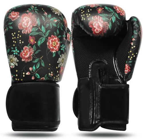 Boxhandschuhe Damen Kickboxen Frauen Box Handschuhe Punchinghandschuhe 8 10 12 14 oz Kickboxhandschuhe Handschuh für Boxen Training Kampfsport Sandsack MMA Sparring (12oz, Cyan)