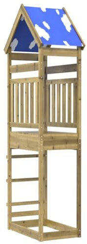 vidaXL Torre da Gioco 85x52,5x265 cm in Legno di Pino Impregnato