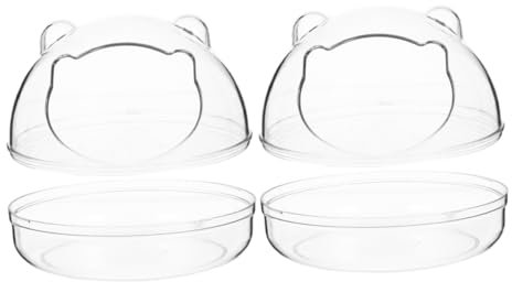 Kisangel Hamsterbadebox Kunststoff Transparent Antirutsch Badewanne Für Kleine Haustiere Badebehälter Für Hamster Und Kleintiere