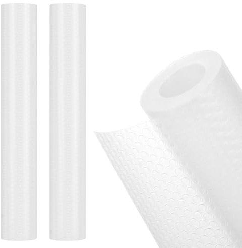 AYESY 2 Piezas Protector Cajones Cocina, Cuttable EVA Plastico Alfombrilla para Cajón Estera del Refrigerador No Adhesiva, Impermeablea Prueba de Aceite Estantes el Gabinete Estera(300 * 30cm)