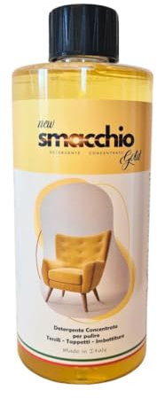 Smacchio Gold, Smacchiatore Detergente Concentrato per Pulire Tessuti, Tappeti, Imbottiture, 500ml