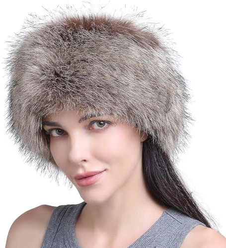 YEKEYI Damen-Stirnband aus Kunstfell, mit elastischem Ohrenwärmer, Ohrenschützer für Winter, kaltes Wetter, warme Mütze, Skimütze