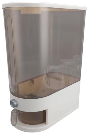 Masyrt Dispensador de arroz con vaso medidor de 10 kg, recipiente de cereales sellado, recipientes de almacenamiento herméticos, polipropileno sellado para organización de cocina (tipo 2)