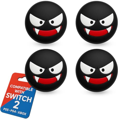 MatoSan Lot de 4 capuchons de joystick - Accessoires pour Switch 2 - Capuchons ergonomiques pour une meilleure prise en main et précision - Capuchons de pouce de jeu pour manette (version 4)