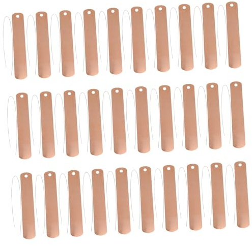 DECOMELODY 30 ensembles Étiquettes de Jardinage de Plaques pour Identification de Plantes Marqueurs Suspendus Pratiques pour et Noir Or Rose