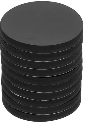 PATIKIL 10 Pcs Gomma Antiscivolo Per Mobili 2-3/16 55mm x 5mm Con Adesivo | Per Pavimenti In Legno Elettronica Letti Cassetti, Piedini In Gomma Rotondi, Anti Graffio, DIY