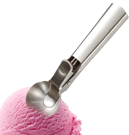 Cucchiaio per pasta per biscotti,Acciaio inossidabile ergonomico antiscivolo | Cucchiaio da ghiaccio,Per dessert a buffet partito cucina casa pasta frutta popcorn anguria biscotto