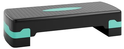 Ultasport Step de Aeróbic I Steps Fitness I Antideslizante, Ajustable en 2 Alturas I Stepper para Ejercicio en Casa, Stepboard, Stepbench 68 x 28 cm, Verde