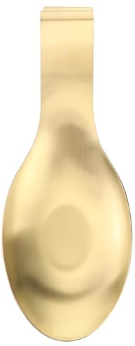 SHERCHPRY Repos de Louche en Acier Inoxydable Or, Porte-cuillère Robuste, Résistant la Chaleur, Surface Lisse, Facile à Nettoyer, Préparation des Aliments Cuisine